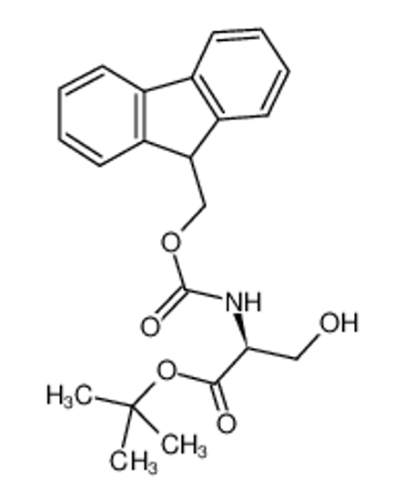 Picture of tert-butyl (2S)-2-(9H-fluoren-9-ylmethoxycarbonylamino)-3-hydroxypropanoate