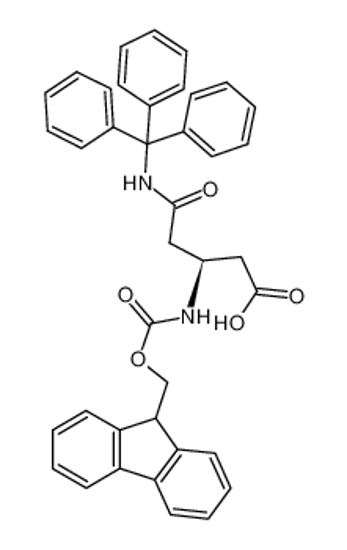 Picture of (3S)-3-(9H-fluoren-9-ylmethoxycarbonylamino)-5-oxo-5-(tritylamino)pentanoic acid