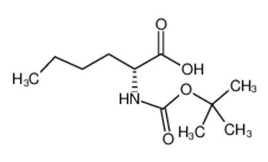 Picture of (2R)-2-[(2-methylpropan-2-yl)oxycarbonylamino]hexanoic acid