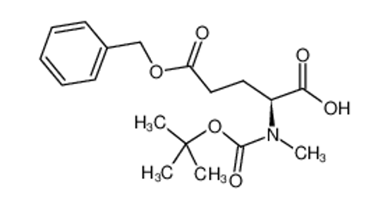 Picture of (2S)-2-[methyl-[(2-methylpropan-2-yl)oxycarbonyl]amino]-5-oxo-5-phenylmethoxypentanoic acid