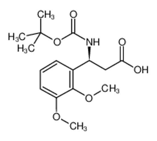 Picture of (3S)-3-(2,3-dimethoxyphenyl)-3-[(2-methylpropan-2-yl)oxycarbonylamino]propanoic acid