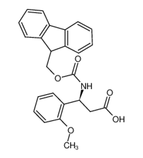 Picture of (3S)-3-(9H-fluoren-9-ylmethoxycarbonylamino)-3-(2-methoxyphenyl)propanoic acid
