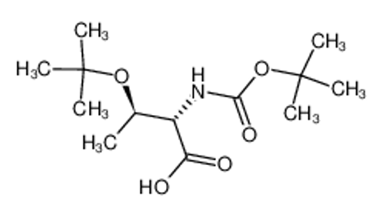 Picture of (2S,3R)-3-[(2-methylpropan-2-yl)oxy]-2-[(2-methylpropan-2-yl)oxycarbonylamino]butanoic acid