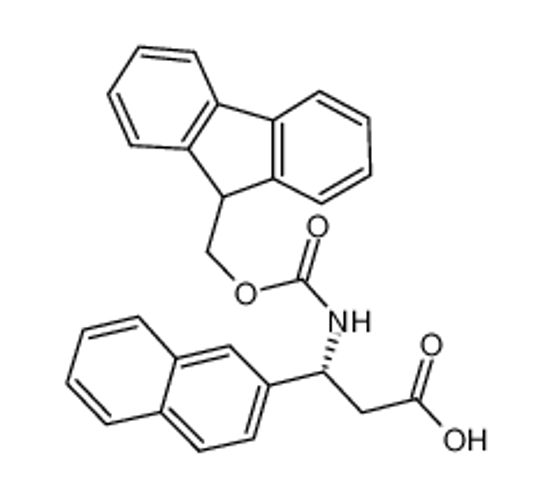 Picture of (3R)-3-(9H-fluoren-9-ylmethoxycarbonylamino)-3-naphthalen-2-ylpropanoic acid