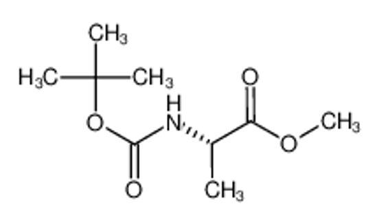 Picture of methyl (2S)-2-[(2-methylpropan-2-yl)oxycarbonylamino]propanoate