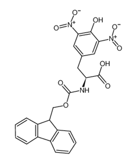 Picture of (2S)-2-(9H-fluoren-9-ylmethoxycarbonylamino)-3-(4-hydroxy-3,5-dinitrophenyl)propanoic acid