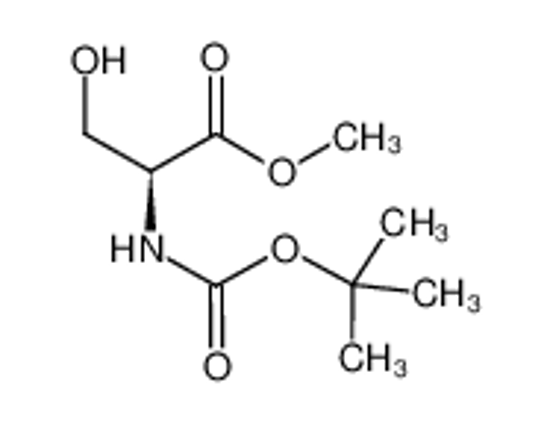Picture of methyl (2S)-3-hydroxy-2-[(2-methylpropan-2-yl)oxycarbonylamino]propanoate