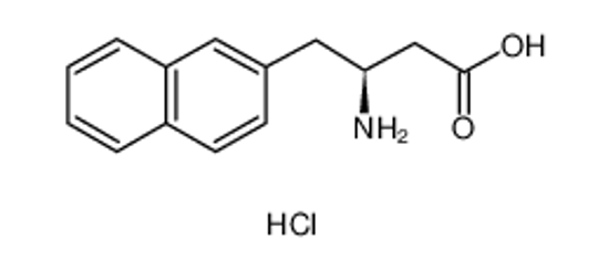 Picture of (3S)-3-amino-4-naphthalen-2-ylbutanoic acid,hydrochloride
