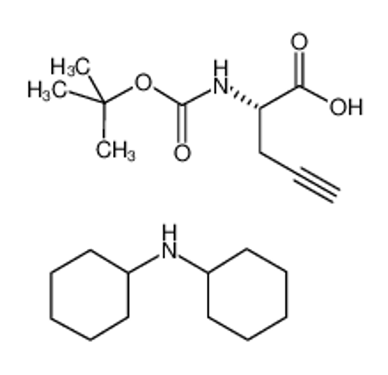 Picture of N-cyclohexylcyclohexanamine,(2S)-2-[(2-methylpropan-2-yl)oxycarbonylamino]pent-4-ynoic acid