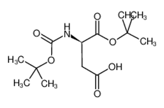 Picture of (3R)-4-[(2-methylpropan-2-yl)oxy]-3-[(2-methylpropan-2-yl)oxycarbonylamino]-4-oxobutanoic acid