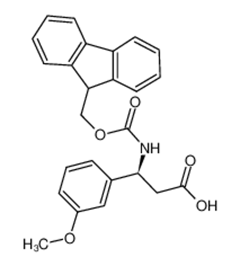 Picture of (3S)-3-(9H-fluoren-9-ylmethoxycarbonylamino)-3-(3-methoxyphenyl)propanoic acid
