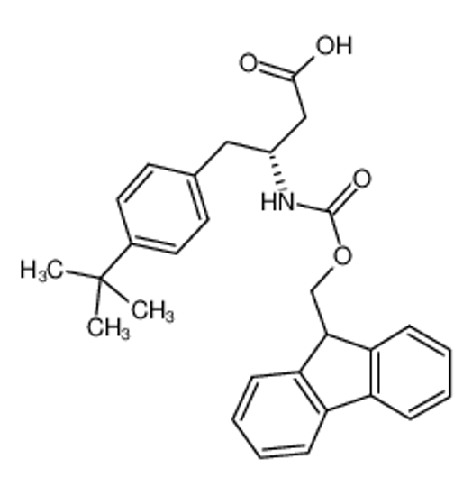 Picture of (2R)-3-amino-4-(4-tert-butylphenyl)-2-(9H-fluoren-9-ylmethoxycarbonyl)butanoic acid