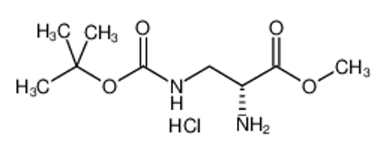 Picture of methyl (2R)-2-amino-3-[(2-methylpropan-2-yl)oxycarbonylamino]propanoate