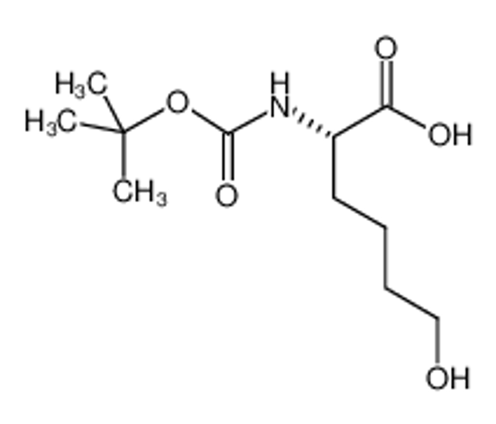 Picture of (2S)-6-hydroxy-2-[(2-methylpropan-2-yl)oxycarbonylamino]hexanoic acid
