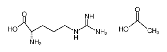 Picture of acetic acid,(2S)-2-amino-5-(diaminomethylideneamino)pentanoic acid