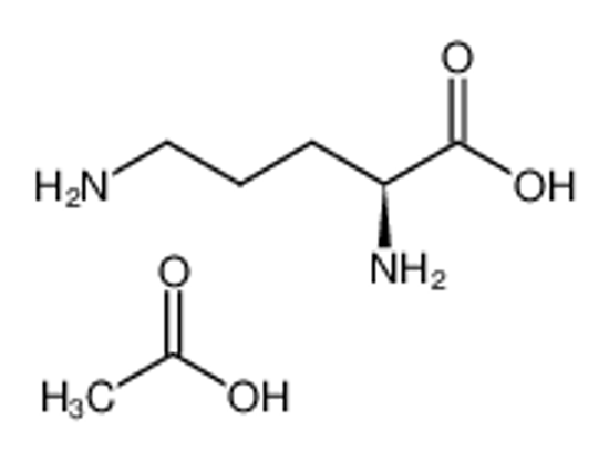 Изображение acetic acid,(2S)-2,5-diaminopentanoic acid