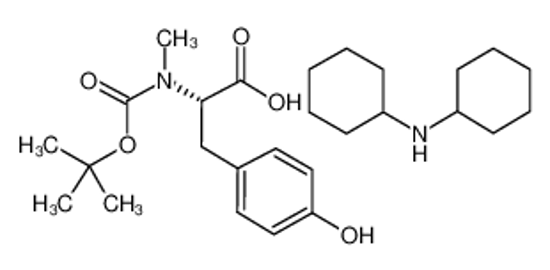 Picture of N-cyclohexylcyclohexanamine,3-(4-hydroxyphenyl)-2-[methyl-[(2-methylpropan-2-yl)oxycarbonyl]amino]propanoic acid