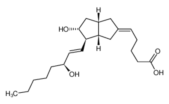 Imagem de (5E)-5-[(3aS,4R,5R,6aS)-5-hydroxy-4-[(E,3S)-3-hydroxyoct-1-enyl]-3,3a,4,5,6,6a-hexahydro-1H-pentalen-2-ylidene]pentanoic acid