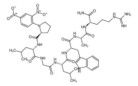Изображение DNP-PRO-LEU-GLY-LEU-TRP-ALA-D-ARG-NH2