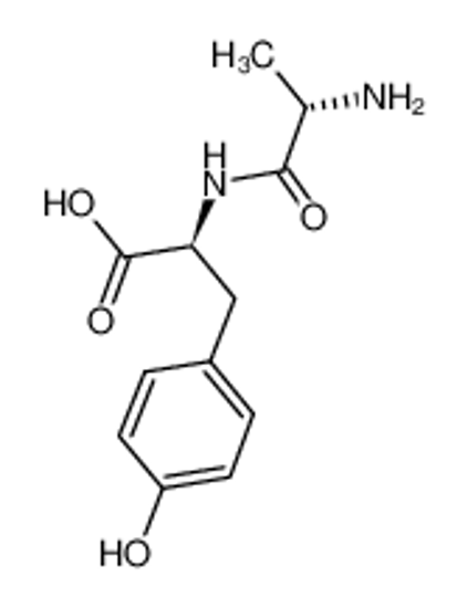 Picture of (2S)-2-[[(2S)-2-aminopropanoyl]amino]-3-(4-hydroxyphenyl)propanoic acid