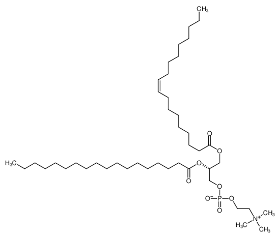 Picture of 1-OLEOYL-2-STEAROYL-SN-GLYCERO-3-PHOSPHOCHOLINE