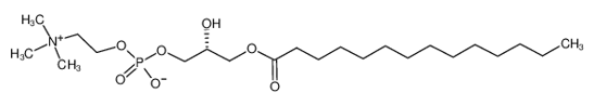 Picture of [(2R)-2-hydroxy-3-tetradecanoyloxypropyl] 2-(trimethylazaniumyl)ethyl phosphate