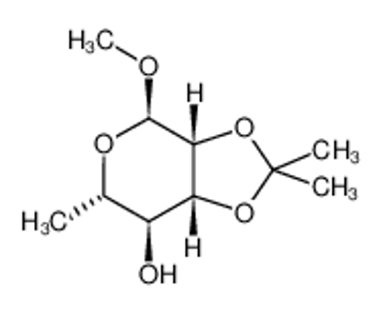 Picture of (3aR,4R,6S,7S,7aR)-4-methoxy-2,2,6-trimethyl-4,6,7,7a-tetrahydro-3aH-[1,3]dioxolo[4,5-c]pyran-7-ol