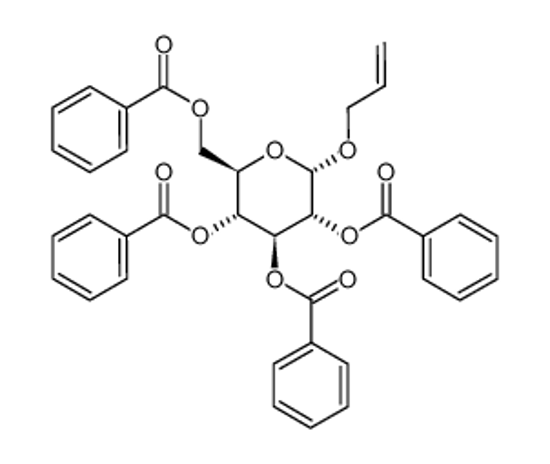Picture of (3,4,5-tribenzoyloxy-6-prop-2-enoxyoxan-2-yl)methyl benzoate