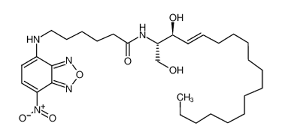 Picture of N-{6-[(7-nitro-2,1,3-benzoxadiazol-4-yl)amino]hexanoyl}sphingosine