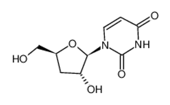 Picture of 1-[(2R,3R,5S)-3-hydroxy-5-(hydroxymethyl)oxolan-2-yl]pyrimidine-2,4-dione