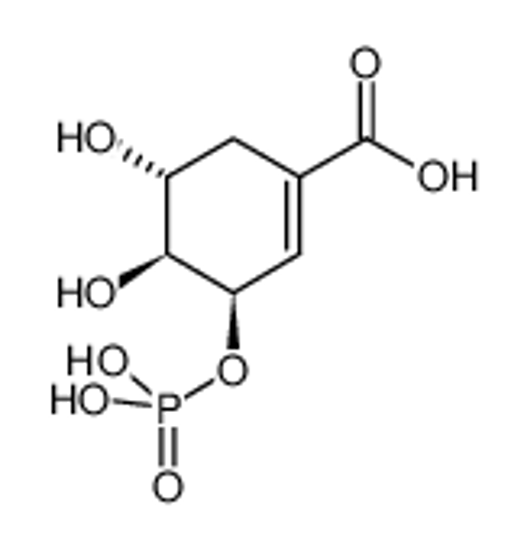 Picture of (3R,4S,5R)-4,5-dihydroxy-3-phosphonooxycyclohexene-1-carboxylic acid
