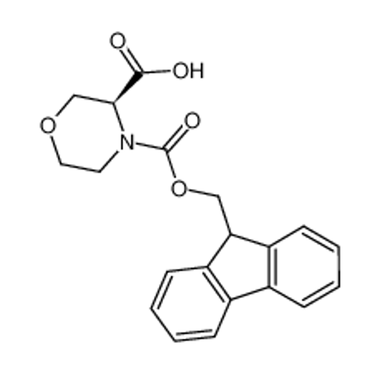 Picture of (3S)-4-(9H-fluoren-9-ylmethoxycarbonyl)morpholine-3-carboxylic acid