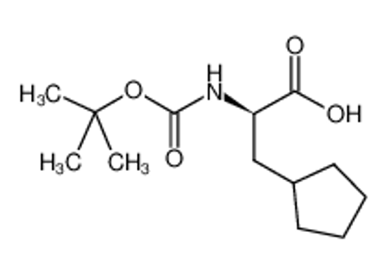 Picture of (2R)-3-cyclopentyl-2-[(2-methylpropan-2-yl)oxycarbonylamino]propanoic acid