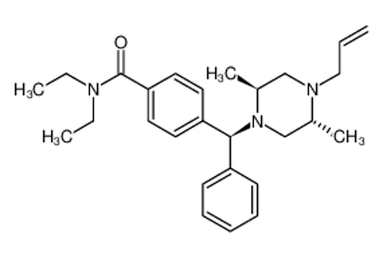 Picture of 4-[(S)-[(2S,5R)-2,5-Dimethyl-4-(2-propenyl)-1-piperazinyl]phenylmethyl]-N,N-diethylbenzamide