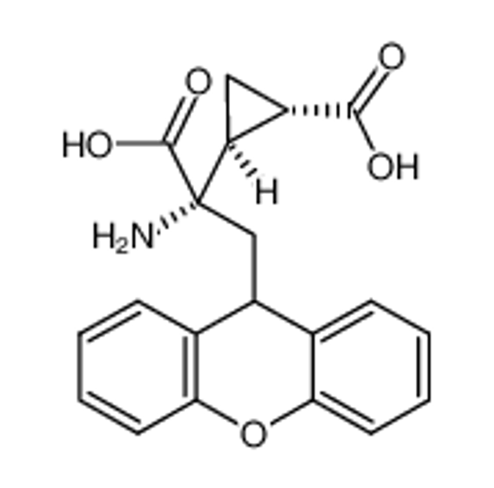 Picture of (1S,2S)-2-[(1S)-1-amino-1-carboxy-2-(9H-xanthen-9-yl)ethyl]cyclopropane-1-carboxylic acid