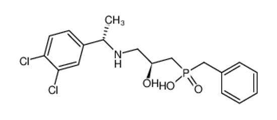 Picture of CGP 55845 hydrochloride,(2S)-3-[[(1S)-1-(3,4-Dichlorophenyl)ethyl]amino-2-hydroxypropyl](phenylmethyl)phosphinicacidhydrochloride
