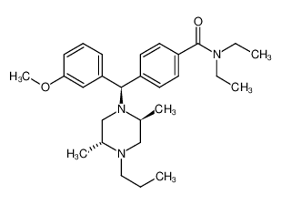 Picture of 4-[(2,5-dimethyl-4-propylpiperazin-1-yl)-(3-methoxyphenyl)methyl]-N,N-diethylbenzamide