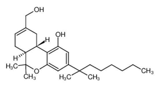 Изображение (6aS,10aS)-9-(hydroxymethyl)-6,6-dimethyl-3-(2-methyloctan-2-yl)-6a,7,10,10a-tetrahydrobenzo[c]chromen-1-ol