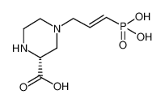 Изображение (2R)-4-[(E)-3-phosphonoprop-2-enyl]piperazine-2-carboxylic acid