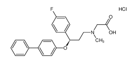 Picture of ALX 5407 hydrochloride,N-[(3R)-3-([1,1'-Biphenyl]-4-yloxy)-3-(4-fluorophenyl)propyl]-N-methylglycinehydrochloride