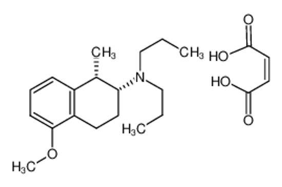 Picture of (+)-UH 232 maleate,cis-(+)-5-Methoxy-1-methyl-2-(di-N-propylamino)tetralinmaleate