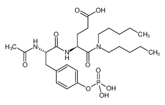 Picture of N-Acetyl-O-phosphono-Tyr-Glu Dipentylamide,N-Acetyl-O-phosphono-L-tyrosyl-N,N-dipentyl-L-α-glutamine