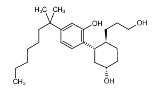 Picture of CP 55,940,(-)-cis-3-[2-Hydroxy-4-(1,1-dimethylheptyl)phenyl]-trans-4-(3-hydroxypropyl)cyclohexanol