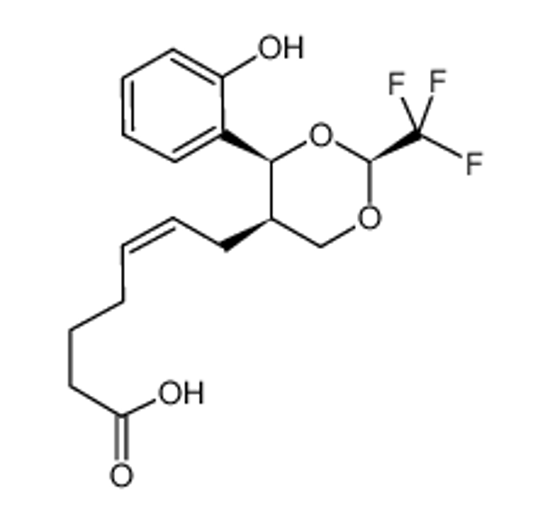 Picture of ICI 185,282,5-(Z)-7-(4-o-Hydroxyphenyl-2-trifluoromethyl-1,3dioxan-cis-5-yl)heptenoicacid