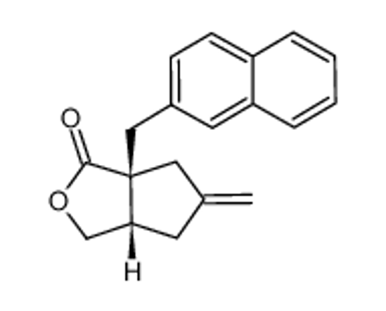 Изображение (3aS,6aS)-5-methylidene-3a-(naphthalen-2-ylmethyl)-1,4,6,6a-tetrahydrocyclopenta[c]furan-3-one
