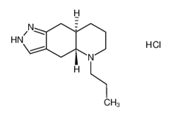 Picture of (-)-Quinpirole hydrochloride,(4aR-trans)-4,4a,5,6,7,8,8a,9-Octahydro-5-propyl-1H-pyrazolo[3,4-g]quinolinehydrochloride