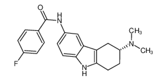 Picture of N-[(6R)-6-(dimethylamino)-6,7,8,9-tetrahydro-5H-carbazol-3-yl]-4-fluorobenzamide,hydrochloride
