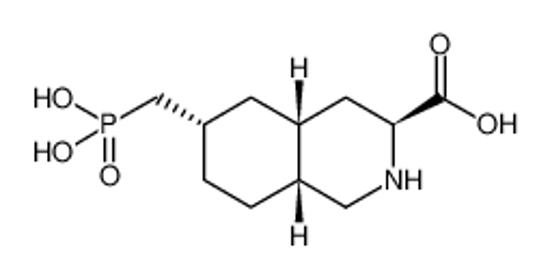 Picture of (-)-6-phosphonomethyl-decahydroisoquinoline-3-carboxylic acid