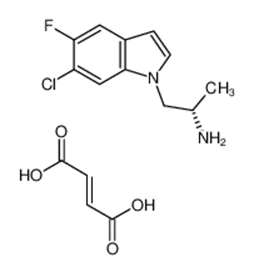 Picture of Ro 60-0175 fumarate,(αS)-6-Chloro-5-fluoro-α-methyl-1H-indole-1-ethanaminefumarate