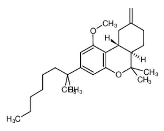 Picture of L-759,656,(6aR,10aR)-3-(1,1-Dimethylheptyl)-6a,7,8,9,10,10a-hexahydro-1-methoxy-6,6-dimethyl-9-methylene-6H-dibenzo[b,d]pyran